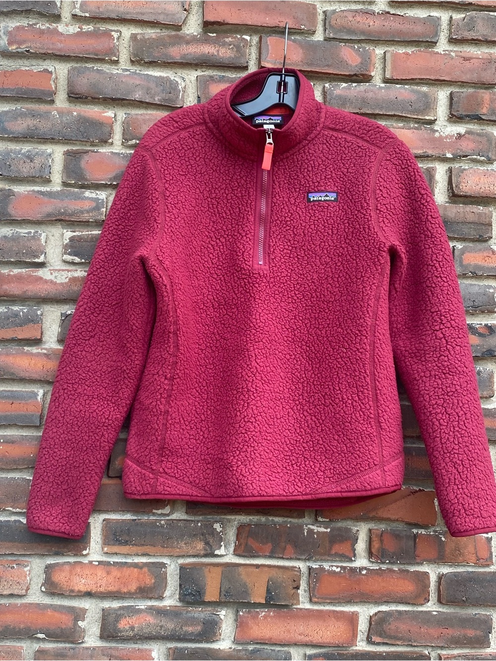 Patagonia 1/4 Zip Pull Over Fleece Burgundy